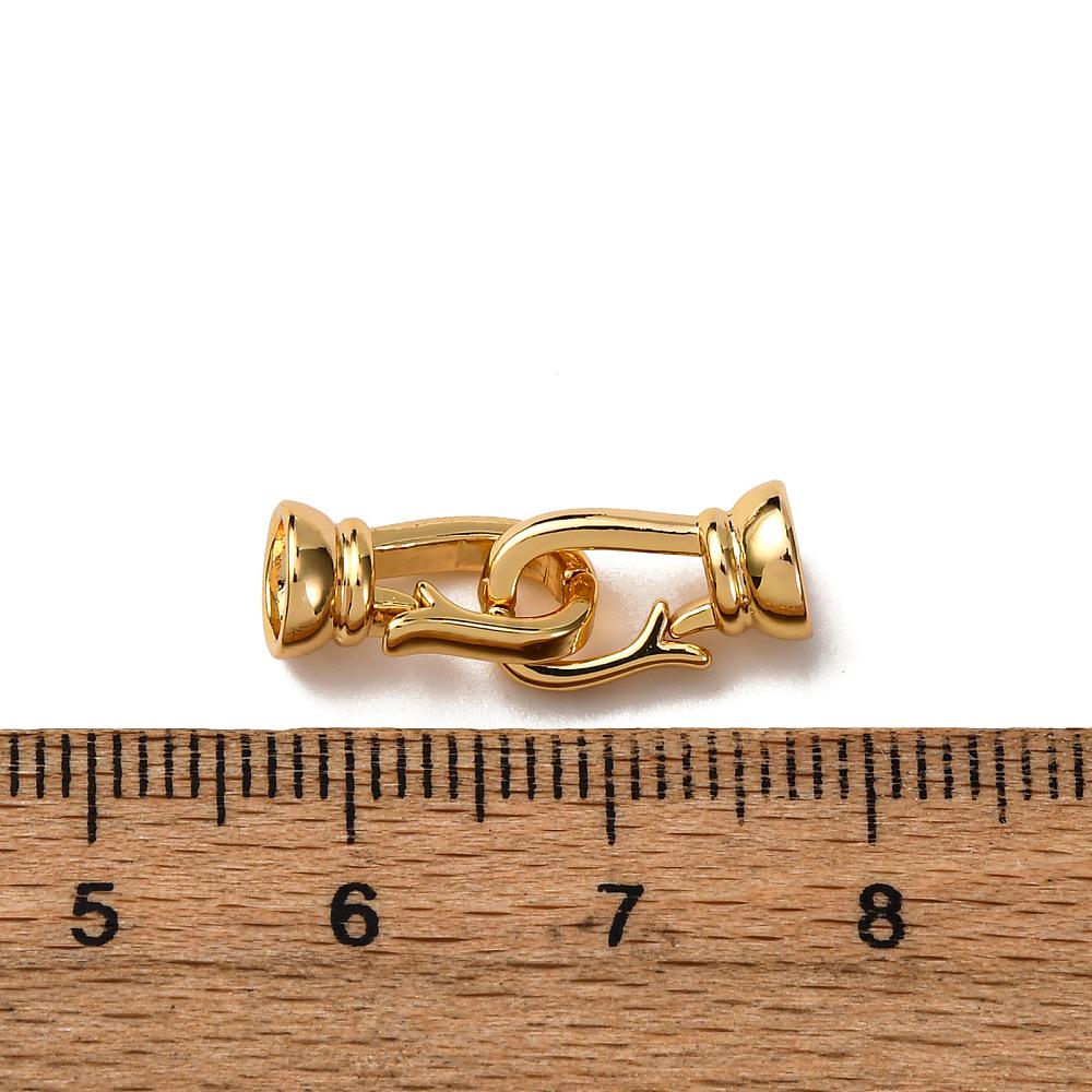 Metal Clasps - Fold Over Clasp - Gold Clasp - Cord Ends - 22x7mm - (5845)