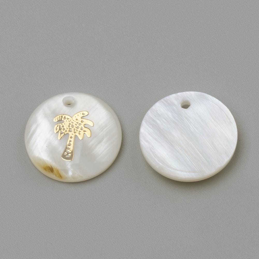 Shell Charms - Turtle Charms - Sealife Charms - Beach Charms - 16mm - 10pcs - (487)