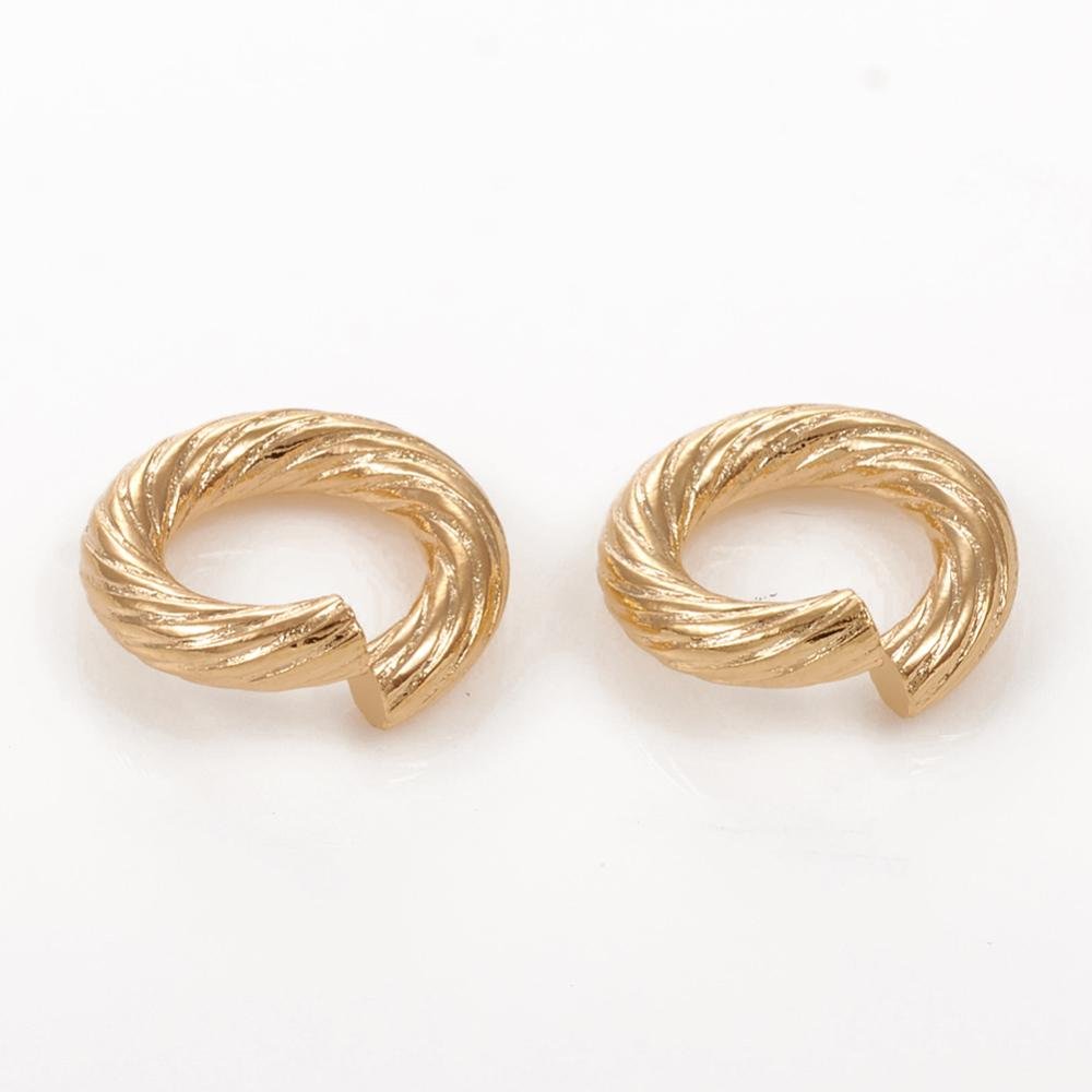 Open Jump Rings - Twisted Jump Rings - Metal Jump Rings - 12 Gauge - 10mm - 25pcs