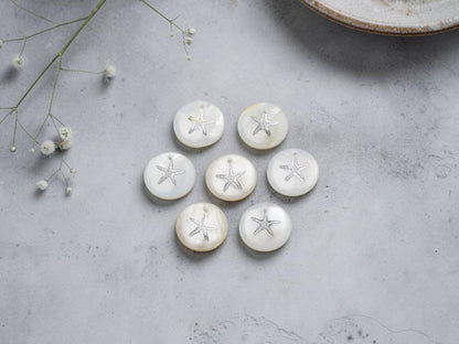 Shell Charms - Starfish Charms - Beach Charms - 16mm - 10pcs - (4151)