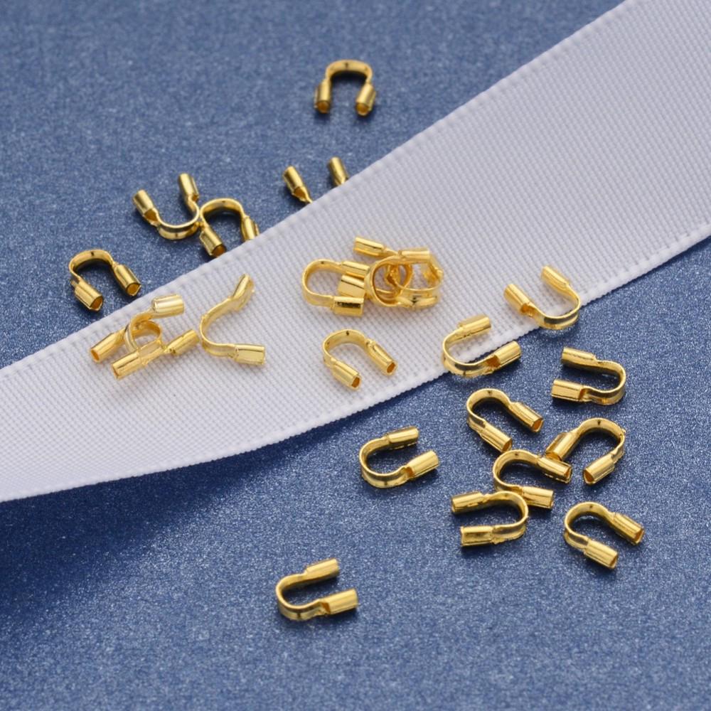 Plated Brass Wire Guardian Protectors - 5x4mm - 100pcs - Choose Your Color