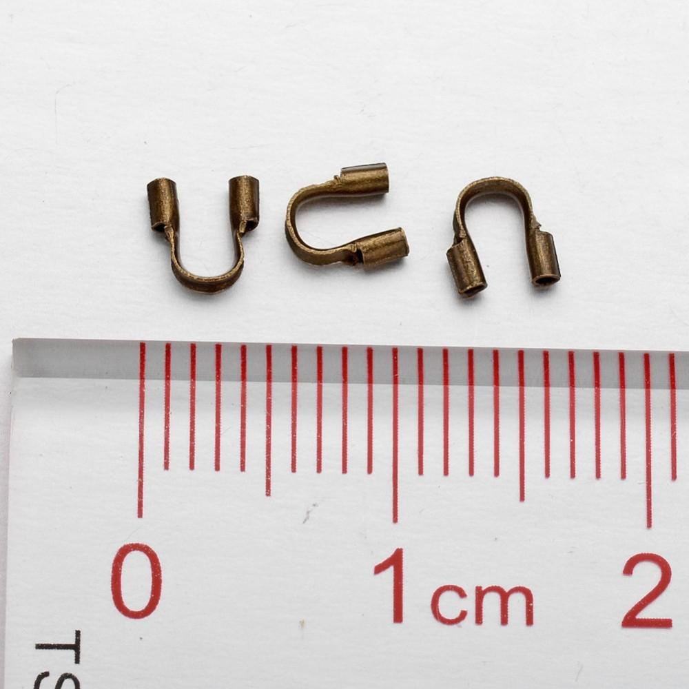 Plated Brass Wire Guardian Protectors - 5x4mm - 100pcs - Choose Your Color