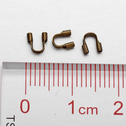 Plated Brass Wire Guardian Protectors - 5x4mm - 100pcs - Choose Your Color