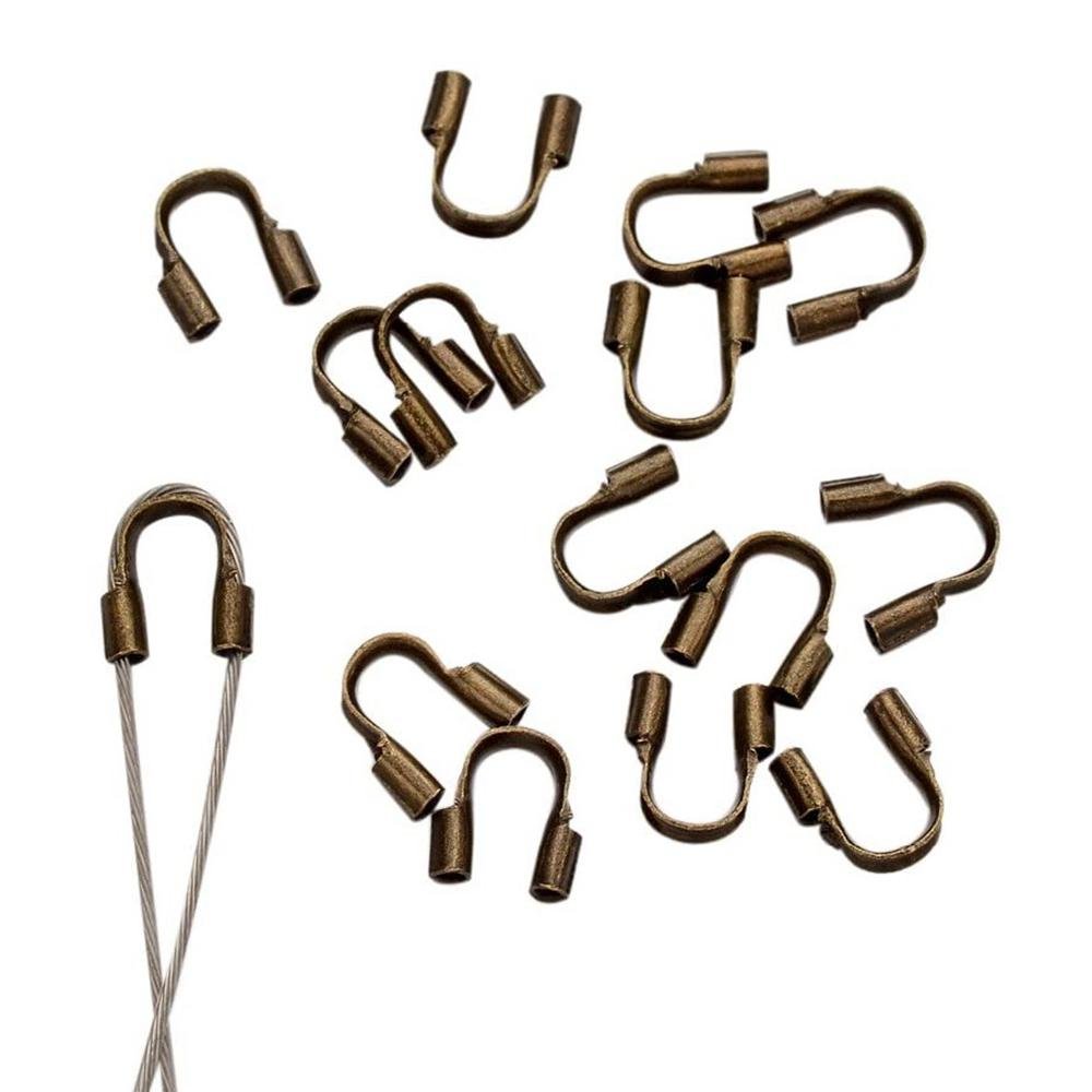 Plated Brass Wire Guardian Protectors - 5x4mm - 100pcs - Choose Your Color