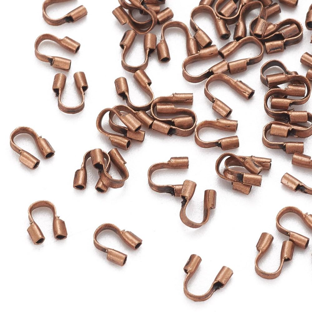 Plated Brass Wire Guardian Protectors - 5x4mm - 100pcs - Choose Your Color