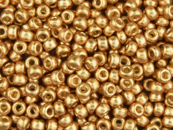 20G Galvanized Gold Duracoat Miyuki 6/0 Seed Beads - 6-4202