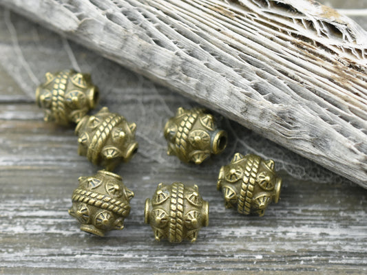 *30* 11x10mm Antique Bronze Drum Beads
