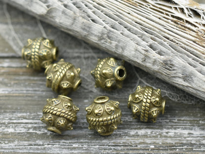 *30* 11x10mm Antique Bronze Drum Beads