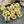 Gold w/ Crystal Rhinestone Wavy Edge Rondelle Spacer Beads
