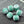 Load image into Gallery viewer, White Washed Opaque Turquoise Fire Polished Cathedral Beads -- Choose Your Size
