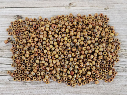 Opaque Brown Picasso Miyuki Seed Beads - Miyuki 4517