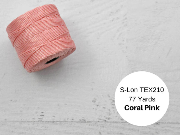 S-LON BEAD CORD CORAL PINK 77YD (SLBC-CRP)