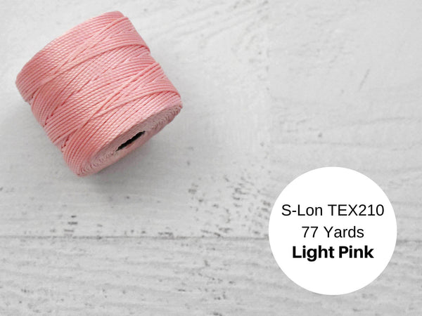 S-LON BEAD CORD LIGHT PINK 77YD (SLBC-LPI)