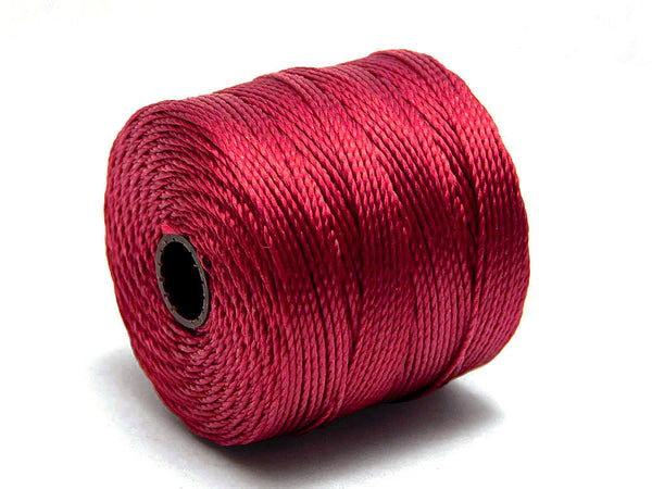 S-LON BEAD CORD RED HOT 77YD