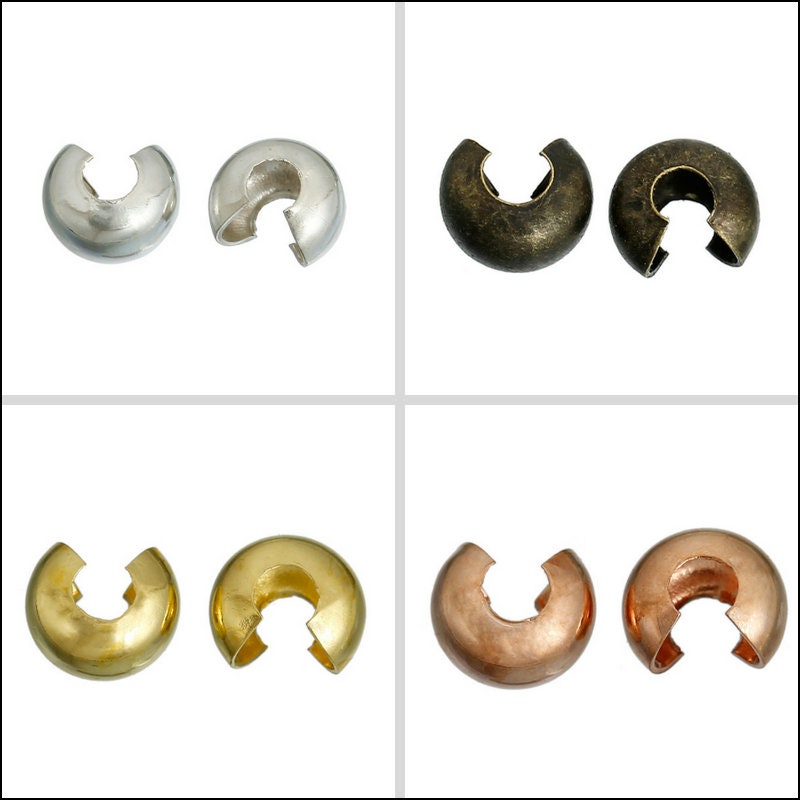 4mm Crimp Covers -- Choose Your Color