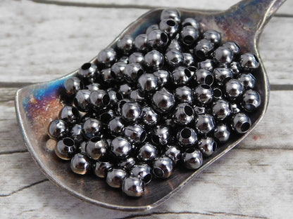 4mm Iron Round Spacer Beads