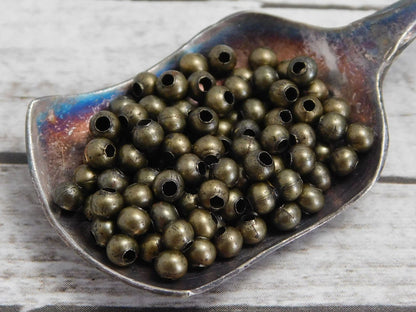 4mm Iron Round Spacer Beads