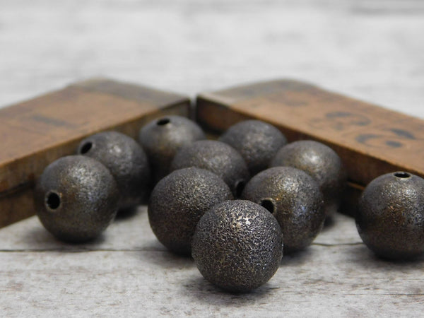 Stardust Beads - Metal Beads - Bronze Beads - Spacer Beads - Round Beads - Ball Beads - Brass Beads - Choose Your Size