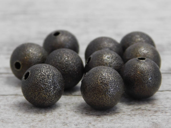 Stardust Beads - Metal Beads - Bronze Beads - Spacer Beads - Round Beads - Ball Beads - Brass Beads - Choose Your Size