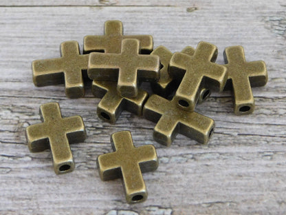 *20* 15x12mm Antique Bronze Cross Beads