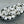 *50* 5mm Antique Silver Faceted Round Beads