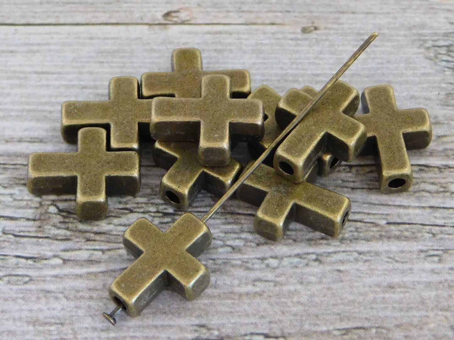 *20* 15x12mm Antique Bronze Cross Beads