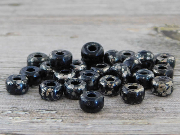 Picasso Beads - 2/0 Matubo Beads - Czech Glass Beads - Large Hole Beads - Seed Beads - Size 2 Beads - 6x4mm - 10 grams (A332)