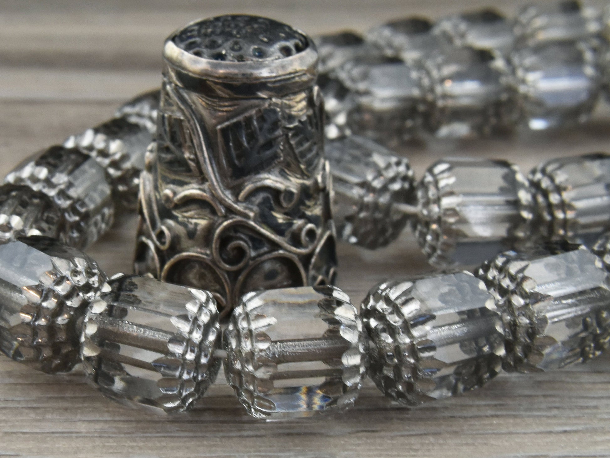 Czech Glass Beads - Cathedral Beads - Fire Polish Beads - Barrel Beads - Smokey Crystal - Choose from 6mm or 10mm