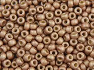 Size 6 Seed Beads - Miyuki 6-4204F - Size 6 Beads - Size 6/0 - Galvanized Matte Champagne Duracoat - 15 grams (221)