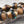 Czech Glass Beads - Turbine Beads - Cathedral Beads - Picasso Beads - Czech Glass Plumps - 13x15mm - 4pcs - (2970)