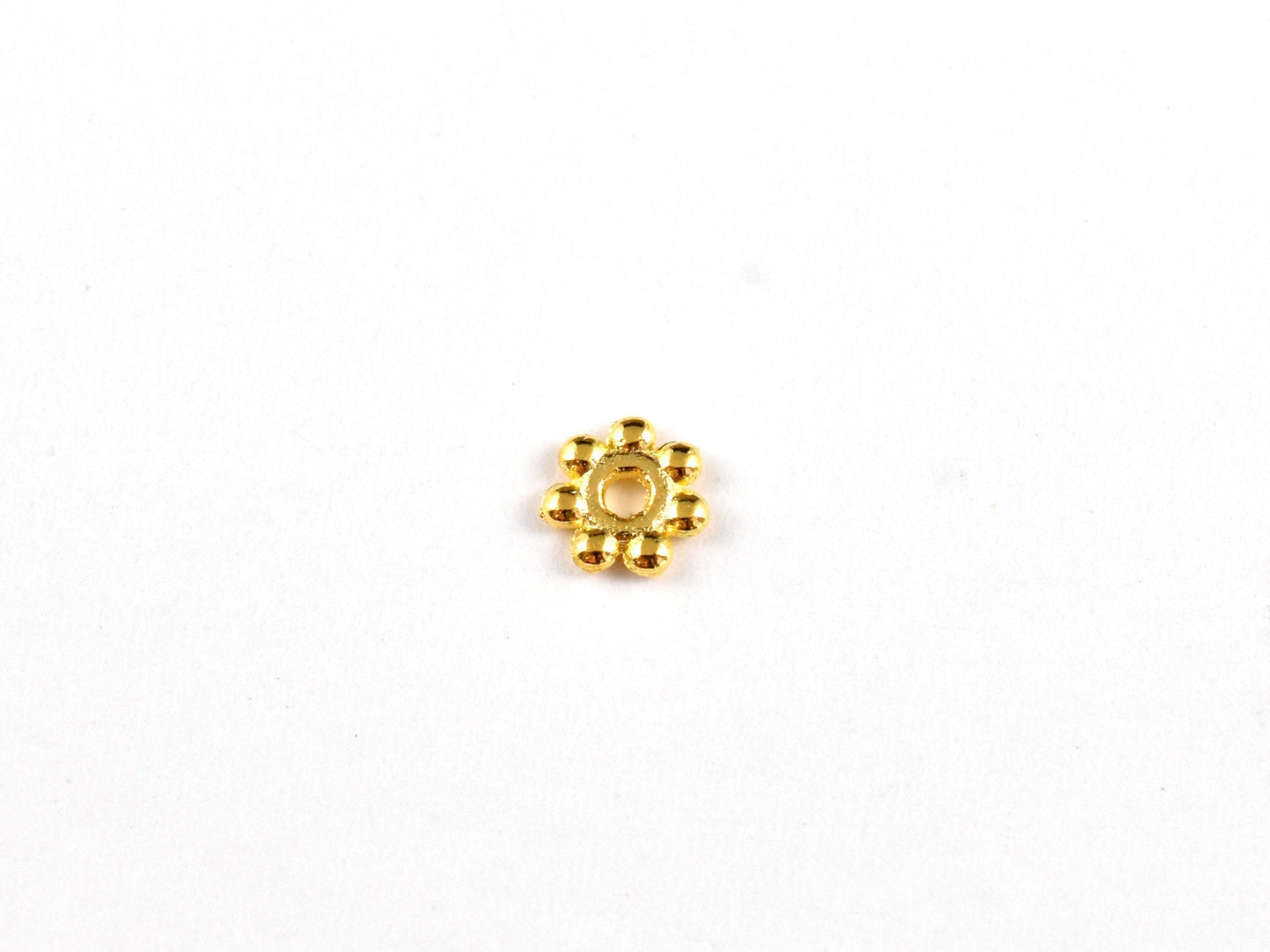 *250* 4mm Gold Daisy Spacer Beads