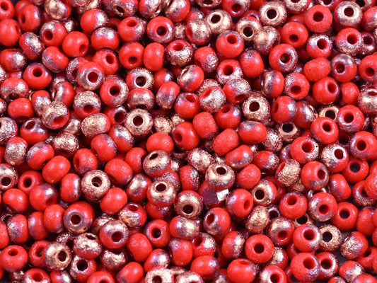 Etched Seed Beads - Size 6 Beads - Size 6/0 - Czech Glass Beads - 15 grams (1244)