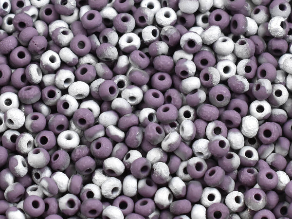 Etched Seed Beads - Size 6 Beads - Size 6/0 - Czech Glass Beads - 15 grams (1242)
