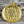 67x61mm Gold Om Medallion Pendant