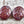 Czech Glass Beads - Bumble Bee Bead - Focal Beads - Honey Bee Beads - Burgandy Nebula - 22x18mm - 2pcs - (621)