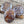 Czech Glass Beads - Bumble Bee Bead - Focal Beads - Honey Bee Beads - Amber Nebula - 22x18mm - 2pcs - (6104)