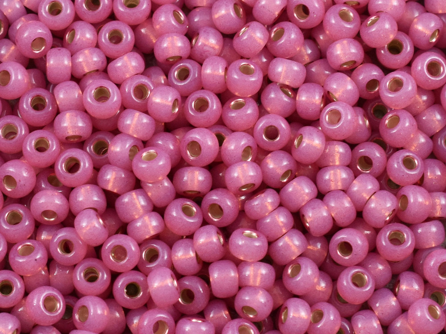 Miyuki Seed Beads - Size 6 Seed Beads - Miyuki 6-645 - Size 6 Beads - Size 6/0 - Pink Seed Beads - 5" Tube - 20 grams (1587)