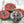 Load image into Gallery viewer, Czech Glass Buttons - 2 Hole Buttons - Czech Glass Beads - Wrap Bracelet Button - Picasso Beads - 14mm Button - 4pcs - (A142)
