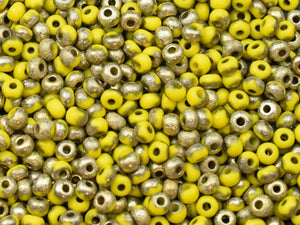 Seed Beads - Size 6 Beads - Size 6 Seed Bead - Etched Beads - Czech Beads - 15 grams (1113)