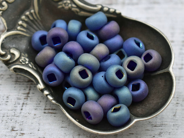 Czech Glass Beads - Seed Beads - Size 2 Beads - 2/0 Beads - Large Hole Beads - 6x4mm - 15 grams (5738)