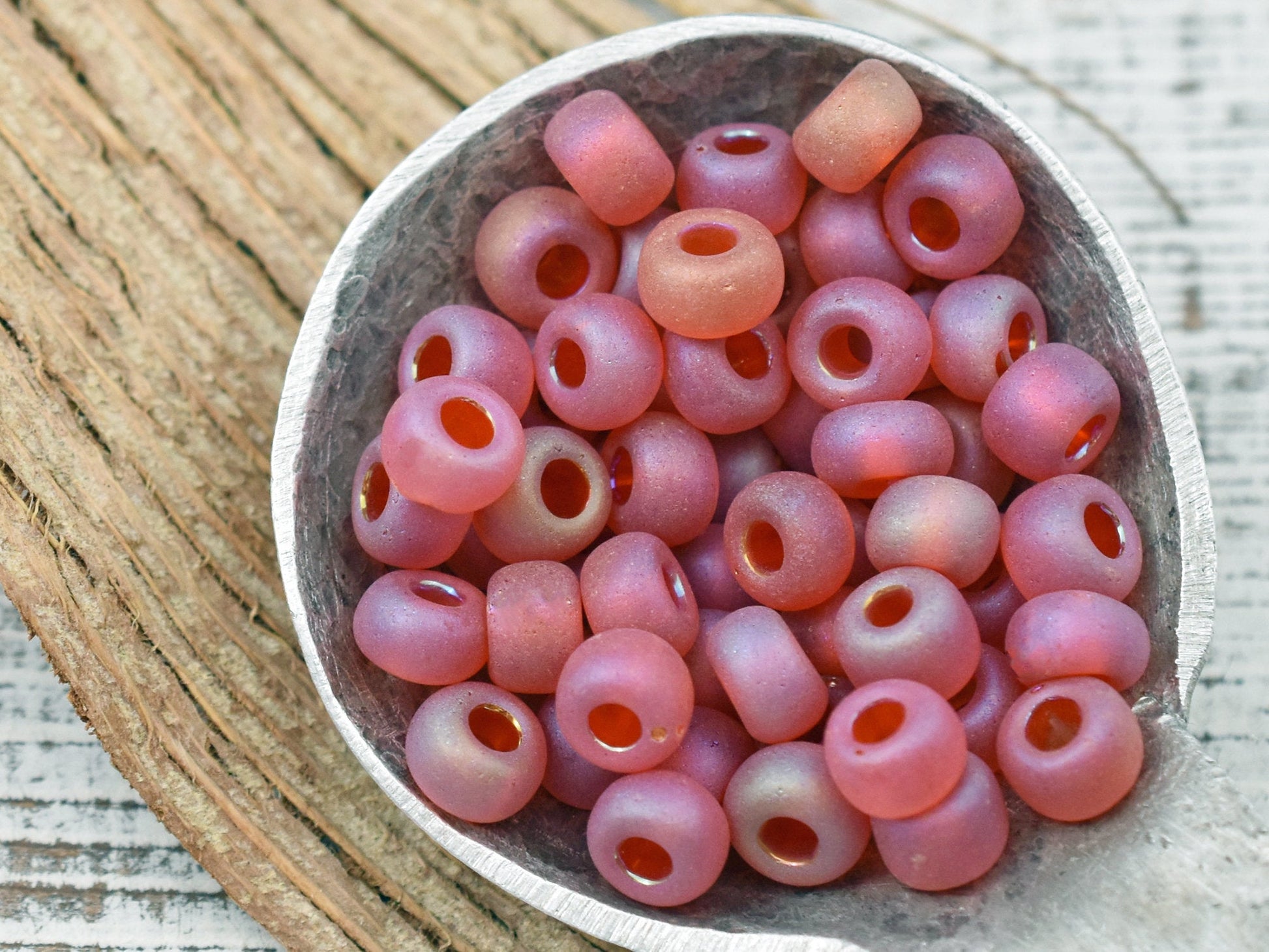 Czech Glass Beads - Seed Beads - Size 2 Beads - 2/0 Beads - Large Hole Beads - 6x4mm - 15 grams (6042)