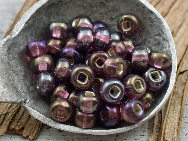 Czech Glass Beads - Seed Beads - Size 2 Beads - 2/0 Beads - Large Hole Beads - 6x4mm - 15 grams (6038)