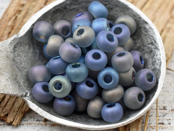 Czech Glass Beads - Seed Beads - Size 2 Beads - 2/0 Beads - Large Hole Beads - 6x4mm - 15 grams (5827)