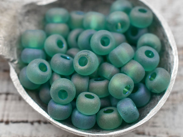 Czech Glass Beads - Seed Beads - Size 2 Beads - 2/0 Beads - Large Hole Beads - 6x4mm - 15 grams (5735)