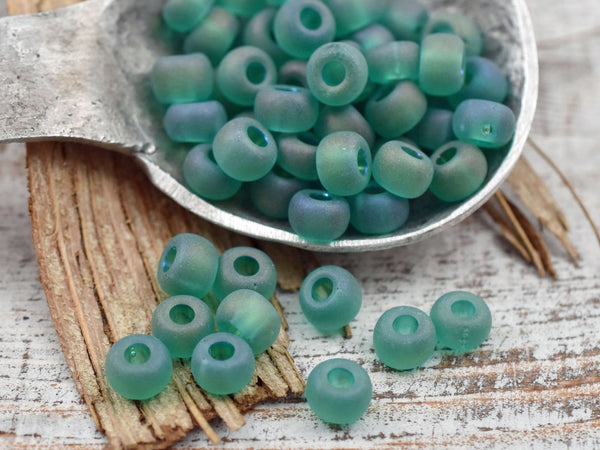Czech Glass Beads - Seed Beads - Size 2 Beads - 2/0 Beads - Large Hole Beads - 6x4mm - 15 grams (5735)