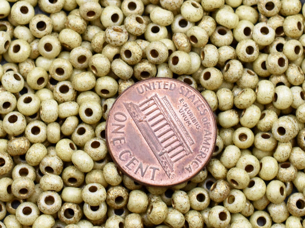 Seed Beads - Size 6 Beads - Size 6/0 - Czech Glass Beads - 15 grams (B186)