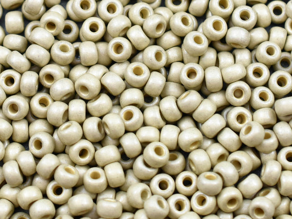 Silver Seed Beads - Size 6 Seed Beads - Miyuki 6-4201F - Size 6 Beads - Size 6/0 - Matte Galvanized Silver Duracoat - 15 grams (2821)
