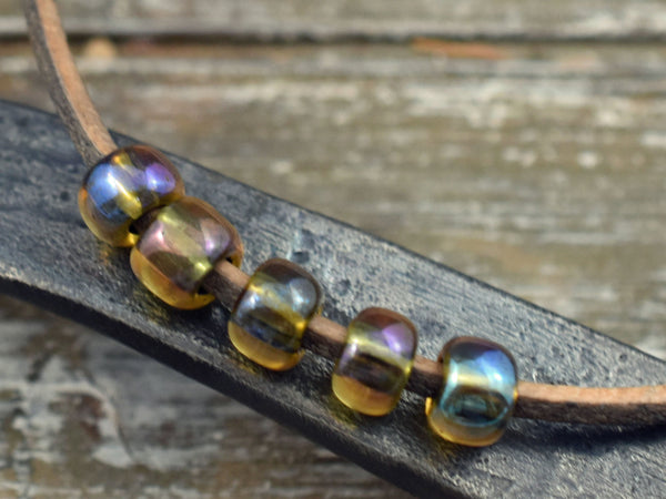 Seed Beads - Size 2 Beads - Czech Glass Beads - 2/0 Beads - Large Hole Beads - 6x4mm - 15 grams (B220)