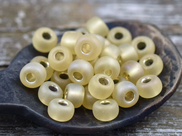 Seed Beads - Size 2 Beads - Czech Glass Beads - 2/0 Beads - Large Hole Beads - 6x4mm - 15 grams (B212)