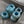Large Hole Beads - Picasso Beads - Czech Glass Beads - Rondelle Beads - Roller Beads - Large Hole Rondelle - 7x12mm - 4pcs - (6094)
